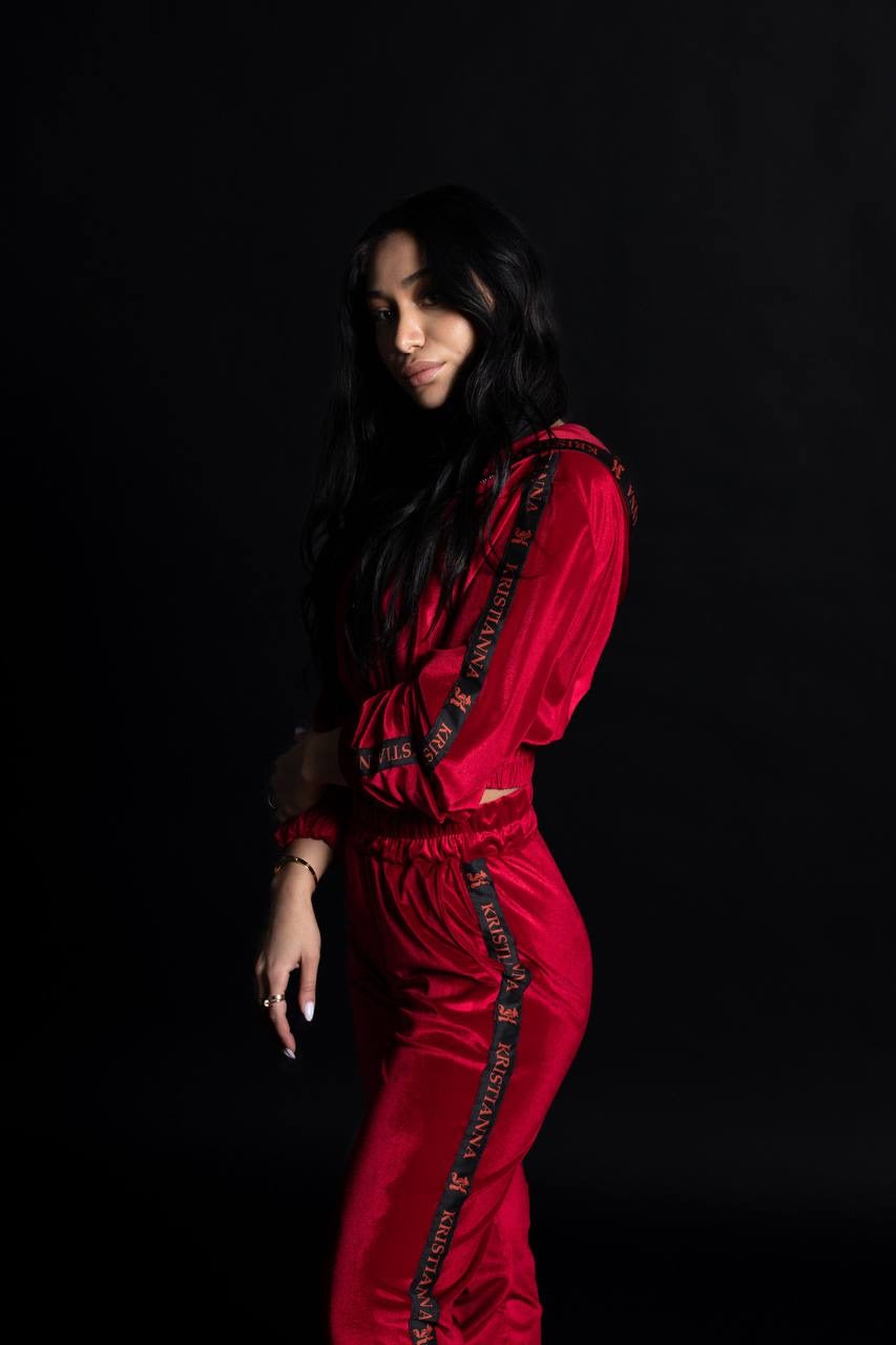 Red Kristianna tracksuit